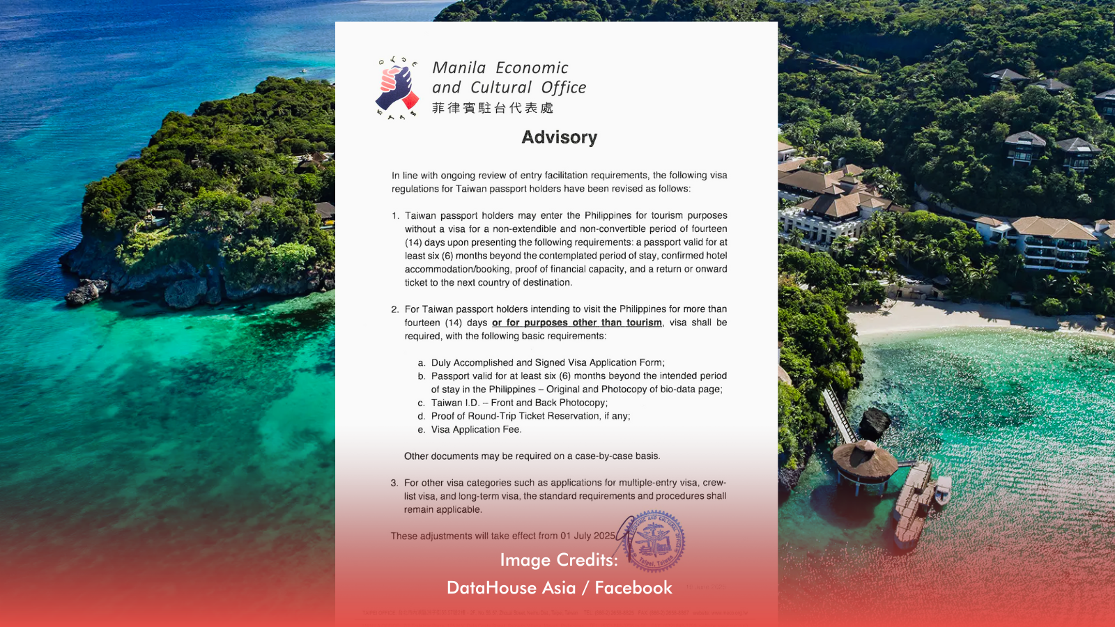 PH Opens Visa-Free Entry For Taiwanese